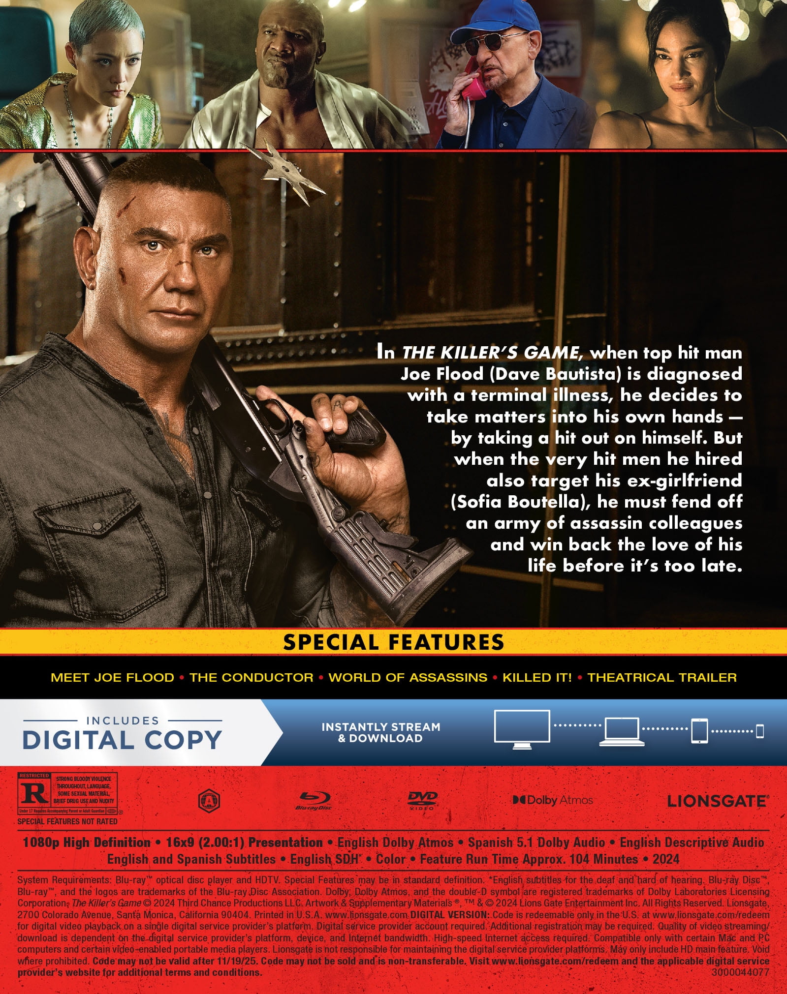 Killer's Game (Blu-ray + DVD + Digital Copy) - Walmart.com