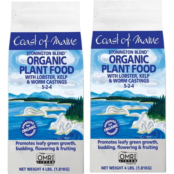 Coast Of Maine Stonington Blend Organic Plant Food Potting Soil - Natural - 2 Pack, 4 lbs