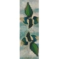 thumbnail image 2 of Butcher, Sarah 11x24 Gold Ornate Wood Framed with Double Matting Museum Art Print Titled - Birds Green Blue, 2 of 4