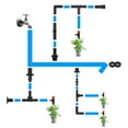 thumbnail image 7 of Uxcell 20-Pack Drip Irrigation Barbed Fittings, for 1/2 Inch Tees Tubing Connector Plastic Coupling Irrigation Parts, 7 of 7