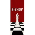 thumbnail image 2 of Reed, Tara 15x32 White Modern Wood Framed Museum Art Print Titled - Rather be Playing Chess Pieces red panel IV-Bishop, 2 of 4