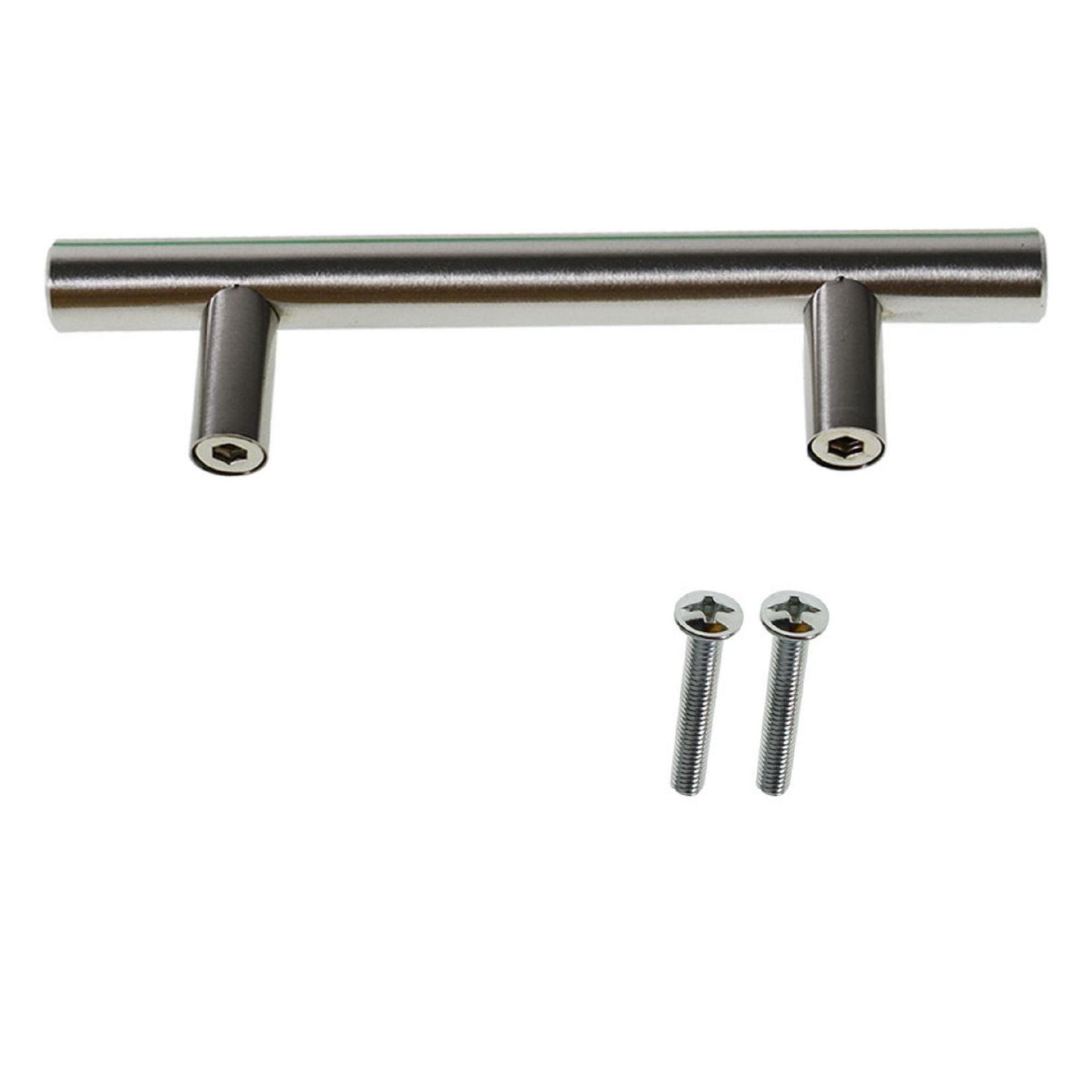 30 Pack Cabinet Pulls 5 inch Brushed Nickel Stainless Steel Kitchen T Bar Furniture Drawer Handle Pull 76mm Hole Center