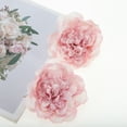 thumbnail image 5 of Unique Bargains 2 Pcs Hair Clip Grace Artificial Flower Peony Duckbill Clip Purple Pink, 5 of 5