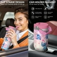 thumbnail image 5 of 30oz Cartoon Movie Stainless Steel Tumbler with Lid and Straw,Spill Proof Cartoon Travel Cup for Cartoon Lovers,Double Wall Vacuum Insulated Coffee Mug with Top Handle Pink, 5 of 7