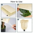 thumbnail image 7 of Washranp Plant Covers Freeze with Drawstring Non woven Fabric Shrub Plant Covers Cold Weather Reusable Tree Frost Blankets, 7 of 7