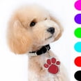 thumbnail image 3 of Methold Colgantes Pies de animales Colgante ligero de acero inoxidable Ocho colores Hebilla de metal Accesorio de joyería impermeable DIY Ropa para mascotas Rosa Methold PT004616-02, 3 of 6