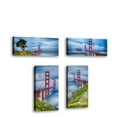 thumbnail image 1 of Set of 4 - Golden Gate Bridge IV - Contemporary Fine Art Giclee on Canvas Gallery Wrap - wall décor - Art painting - 9 x 18 Inch - Ready to Hang, 1 of 2