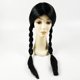 thumbnail image 1 of Pelucas largas de doble trenza oso de fresa negras para mujer, 1 of 5