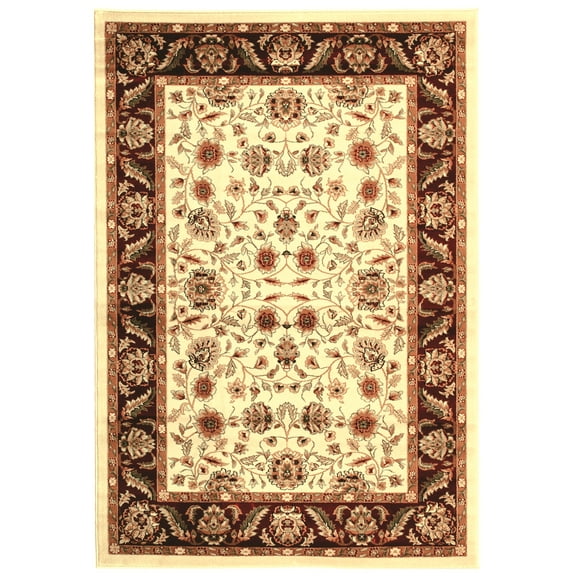 SAFAVIEH Lyndhurst Lillian Floral Area Rug, Ivory/Red, 4' x 6'