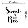 thumbnail image 4 of Babies Sweet as can Bee Cute Cartoon Wall Decal Decoration Sweet Honey Bee Nectar Vinyl Wall Decal Art Lasts Years and Easily Removable - Size: 18 In(W) x 20 In(H), 4 of 5