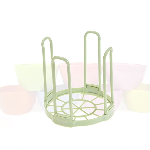 Huayishang Dish Drying Rack Bowls Organizer Drain Water House Dish Rack Bowl Holder Plastic Grids Kitchen Gn, Kitchen Essentials Clearance Sale Green