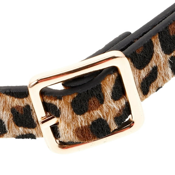 FRCOLOR Leopard Belts For Pants 1Pcs Vintage Leopard Print Fashion Accessory Women
