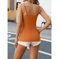 thumbnail image 6 of Charmo Women's Basic Cami Adjustable Spaghetti Strap Built in Bra Tank Top 2 Pack, 6 of 6