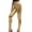 Gold, variant on Women's Metallic Wet-Look Sleek Clubwear Shiny Faux-Leather Legging (Hot Pink,M)
