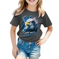 thumbnail image 5 of Quealent Kids American Flag Shirt Boys Girls Toddler 4th of July Tshirts Patriotic Tee Tops Independence Day Short Sleeve (Grey, 2-3 Years), 5 of 5
