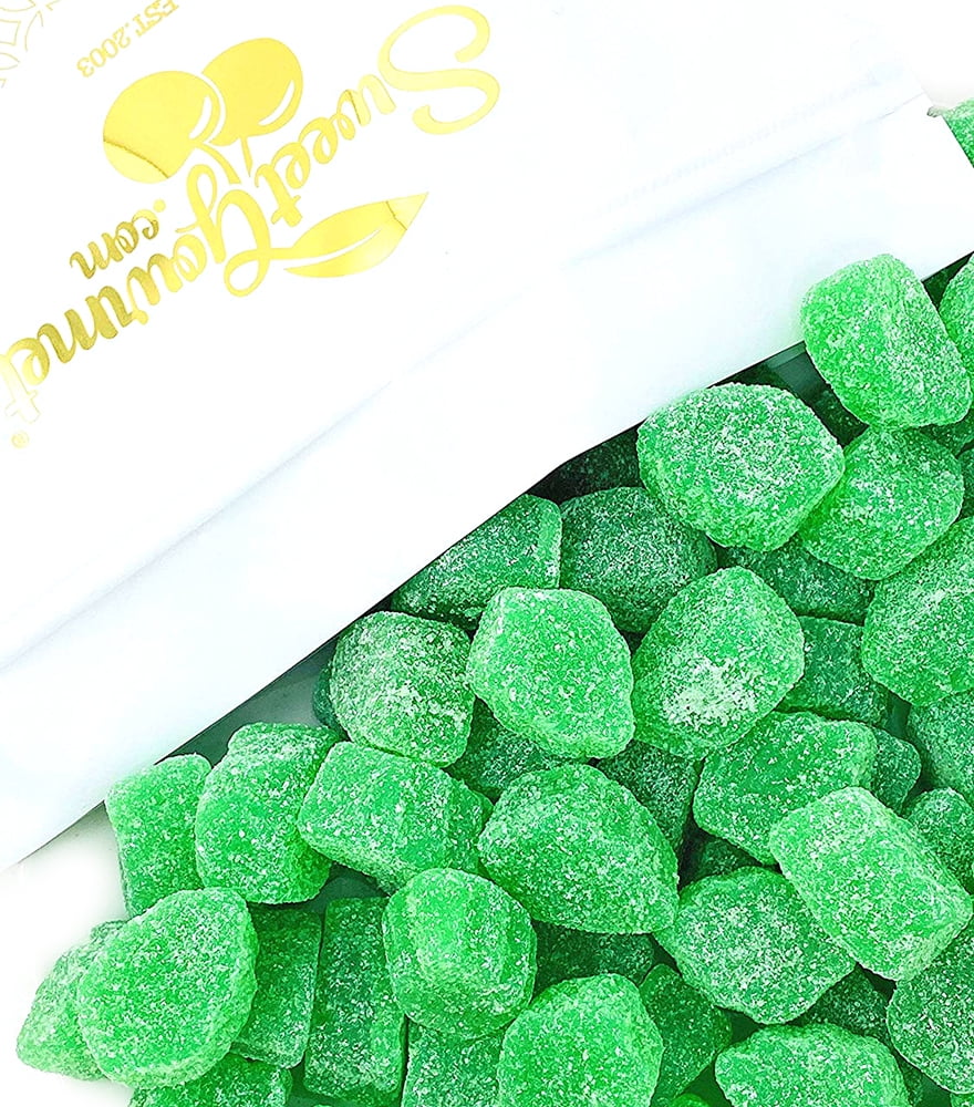SweetGourmet Jelly Spearmint Leaves Slices Bulk Candy | 5 Pounds