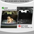 thumbnail image 4 of Bulopur Snowman Car Trunk Mat 29" x 39", Cute Snowman Holding Gift Xmas Print Cargo Liner, Waterproof Non-Slip Rear Cargo Mat for Winter Holiday, 4 of 7