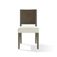 thumbnail image 2 of Benjara Lan 19 Inch Rubberwood Side Dining Chair, Upholstered, Set of 2, Brown, 2 of 6