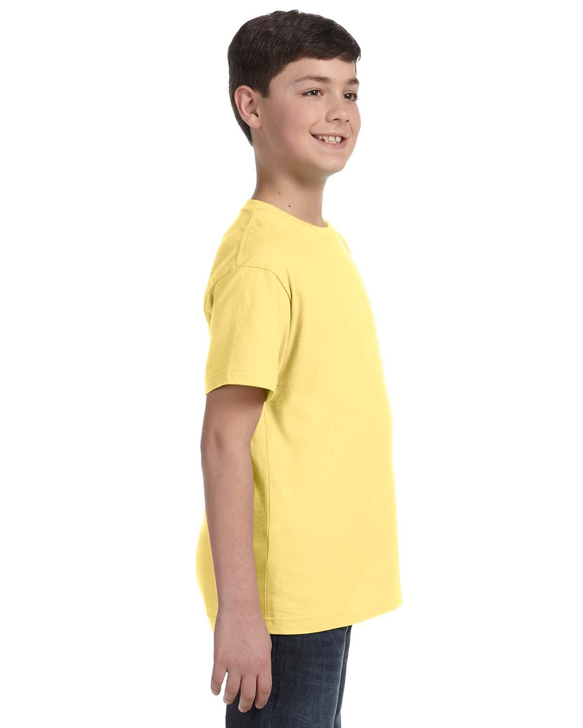 Aquaguard Boys 3-Pack T-Shirt Crew Neck Short Sleeve 100% Cotton Tee, Size: 4-14 - XS - Butter