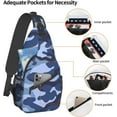 thumbnail image 4 of Pattern Printed Sling Bag for Women Men Crossbody Shoulder Backpack Chest Bags Gym Travel Hiking Casual Daypack, 4 of 7