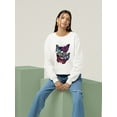 thumbnail image 2 of Butterflies On Paper Iii Sweatshirt Women -Fab Funky Designs, Female Medium, 2 of 4