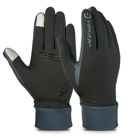 Men Winter Warm Gloves Windproof Anti-slip Touch Screen Gloves Cold Weather Gloves (Best Glove Liners For Extreme Cold)