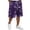 Purple, variant on LWavelet Camouflage Workout Shorts for Men Relaxed Fit Casual Big and Tall Shorts Athletic Breathable Beach Vacation Gym Shorts with Pockets