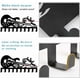 thumbnail image 4 of Llavero de metal con diseño de notas de guitarra, 10 ganchos decorativos, color negro, organizador de pared, colgador de llaves para la cocina, correa para perro., 4 of 9