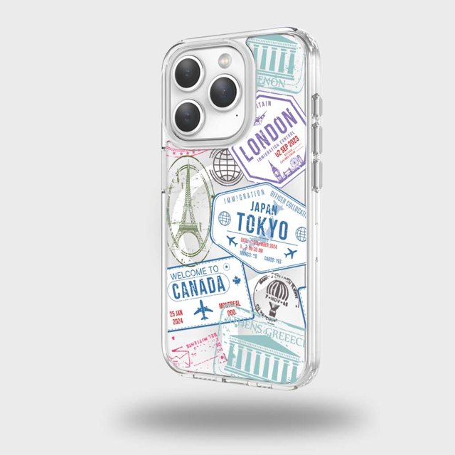 Étui Transparente pour iPhone 15 Pro - Étudier à l'Étranger
