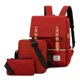 thumbnail image 1 of Mochila para computadora de gran capacidad Bolsa de negocios de moda Juego de bolsa de viaje de ocio al aire libre con puerto USB externo Rojo vino Eccomum Mochila, 1 of 6