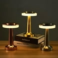 thumbnail image 3 of Lámpara de mesa con carga LED táctil, creativa, para comedor, hotel, bar Lámparas de escritorio para café, luces nocturnas para exteriores, sala de estar, escritorio decorativo L PUU, 3 of 5