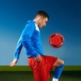 thumbnail image 4 of Youkk Fun Soccer Ball For Kids Waterproof Competitive Game PU Leather Fun Football Training Soccer Ball Red 1Set, 4 of 6