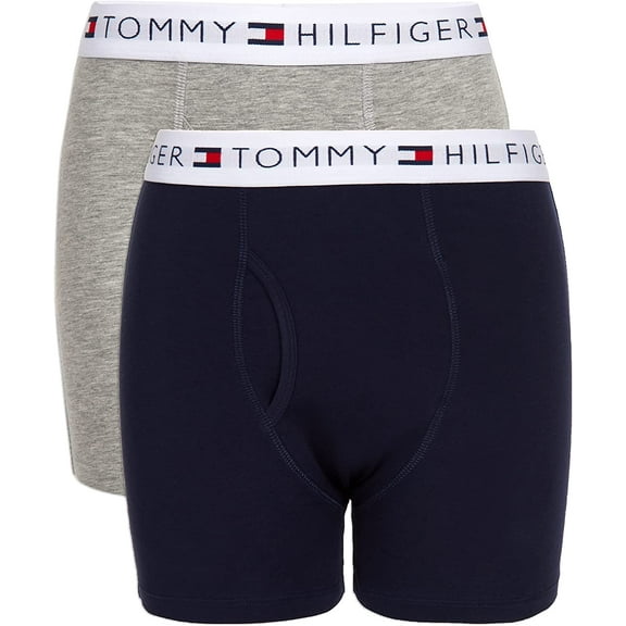 Tommy Hilfiger Boys Boxer Briefs Pack of 2 6-7 Navy Blazer