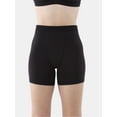thumbnail image 3 of No Boundaries Cotton Stretch Ribbed Boxer Shorts, Women's XS-3XL, 3 of 5