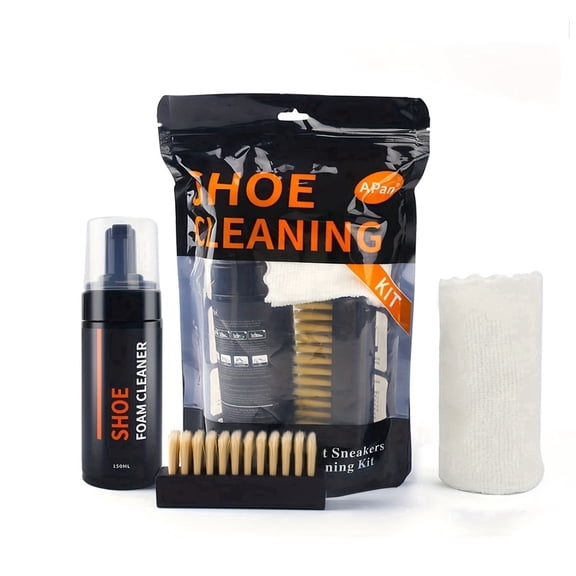 Shoe Cleaner Kit 5oz - White Sneaker Foam with Brush for Leather & Canvas