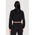 thumbnail image 4 of Women's Nylon Cropped Zip Front Hooded Jacket, 4 of 4
