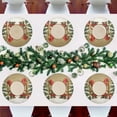 thumbnail image 7 of Ryvnso Gnomes Christmas Tree Round Plate Mats Dining Table Placemat Set of 4 for Holiday Decoration, 7 of 7
