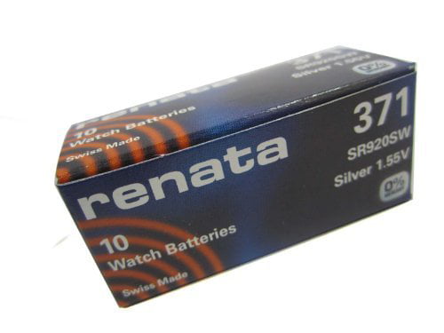 10 x Renata 371 V371 SR920SW SR69 AG6 35mAh 1,55V Knopfzelle Uhren Batterien 