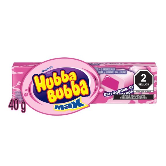 Goma de mascar Wrigleys Hubba Bubba max original 40 g