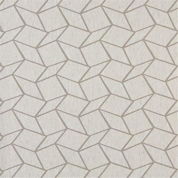 Designer Fabrics K0007F 54 in. Wide Grey And Off White- Geometric Boxes- Designer Quality Upholstery Fabric