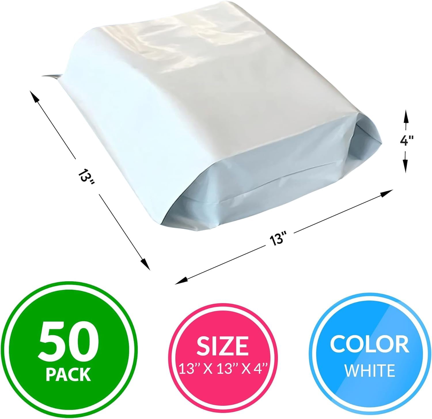 Buste 10x13 Cm 1000 Buste Di Plastica Per Spedizioni, Formati 12x15.5 E 10x13 Pollici - Buste Poli Resistenti E Pratiche Confezione Buste 1000 Pezzi