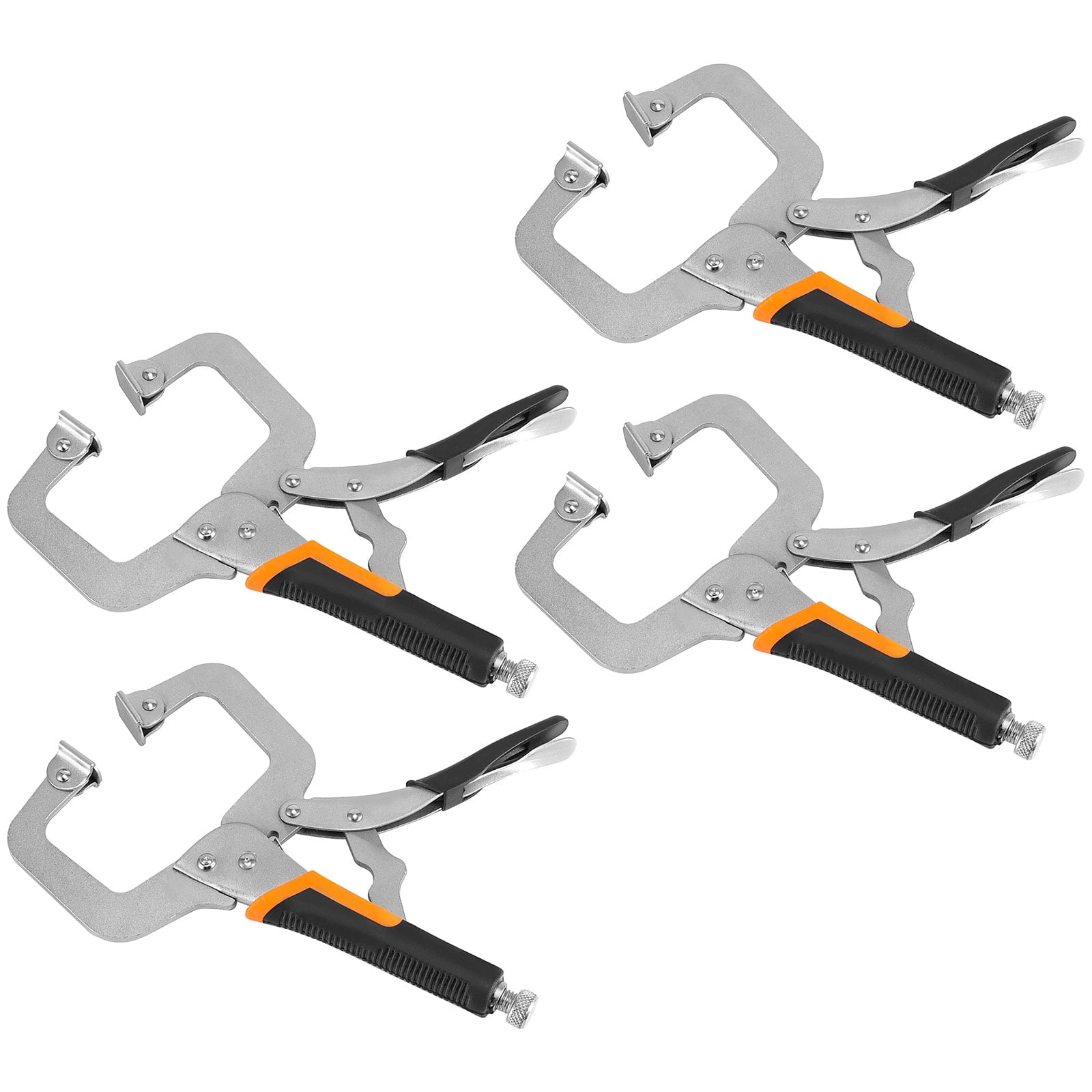Buy KINJOEK 4 Pack 6 Inch CClamp Locking Pliers with Flat Swivel Pads