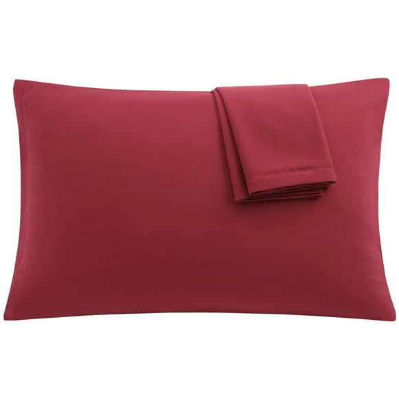 Funda de Almohada de Microfibra, Juego de 2 Fundas Almohadas con Cremallera, Fundas de Cojines de Transpirable Suave Antiarrugas de Microfibra, Vino 51x76cm Unique Bargains Funda de Almohada