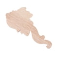 thumbnail image 4 of Uxcell 4 piezas de apliques de madera en forma de rosa para muebles, 10.5 cm de longitud, 4 of 6