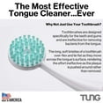 thumbnail image 3 of Peak Essentials Original TUNG Brush Kits - Tongue Cleaner - Odor Eliminator - Fight Bad Breath - Fresh Mint - BPA Free - Made in America - (1 Count), 3 of 8