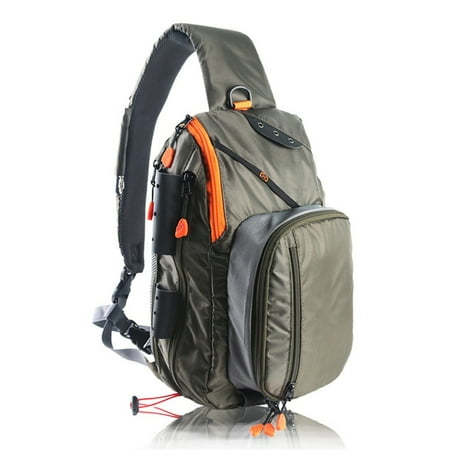 BQBQERT Fly Fishing Slings Pack Fishing Tackle Storage Bag Chest Pack Single Shoulder Bags for Outdoor Fishing Hiking