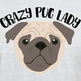 thumbnail image 3 of CafePress - Crazy Pug Lady Light T Shirt - Men's Classic Graphic T-Shirt, 3 of 4