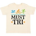 thumbnail image 3 of Inktastic Triathlon Sports Gift Must Tri Boys or Girls Toddler T-Shirt, 3 of 5