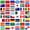 Multicolor 02, variant on Manfei Country Flag Patchwork Twin Sheets,Global Nation Bedding,Multicolor,3-Piece,1 Fitted Sheet and 1 Pillowcase