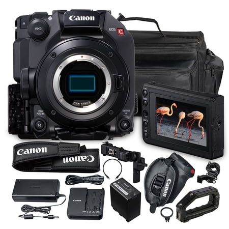 Canon EOS C300 Mark III Digital Cinema Camera Body (EF Mount) Bundle | Super 35 DGO Sensor 4K Cinema RAW Light 16+ Stops DR & Advanced AF | Ideal for Film & Documentary (3044C002) + Camera Bag